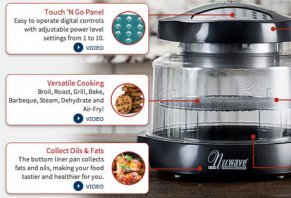How do you cook on a NuWave oven?