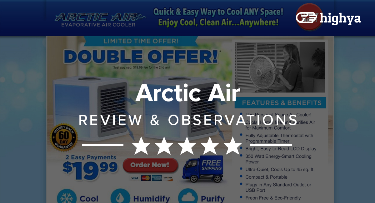 Arctic Air Evaporative Cooler Reviews Is it a Scam or Legit?