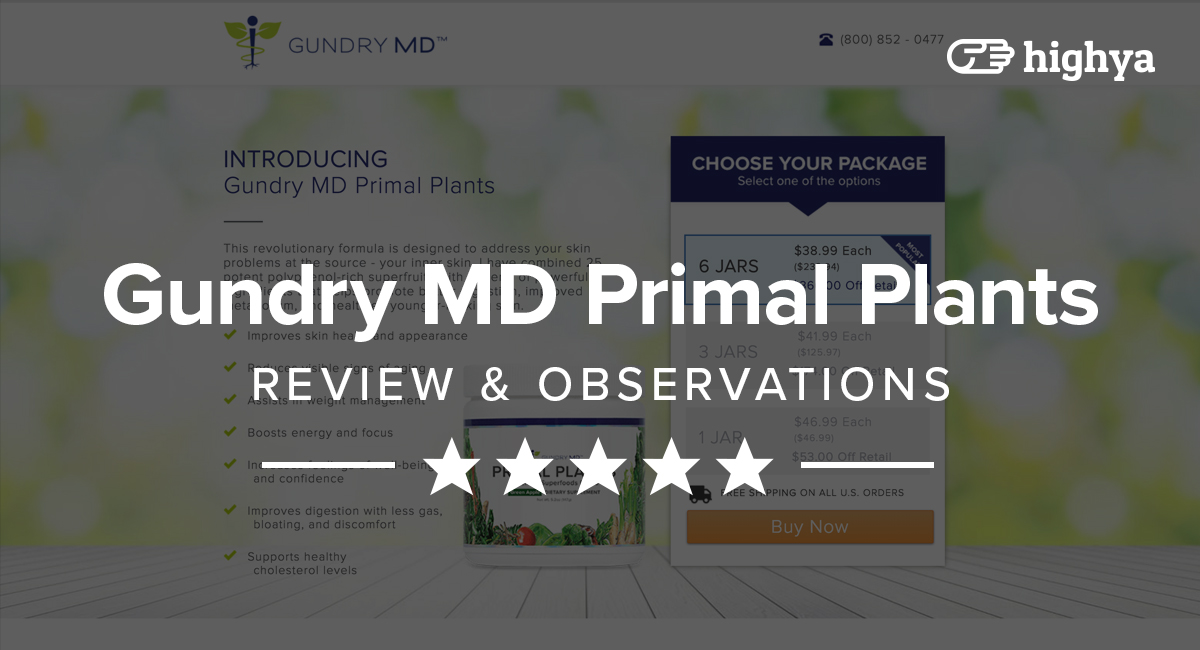 Dr grundy primal plants information