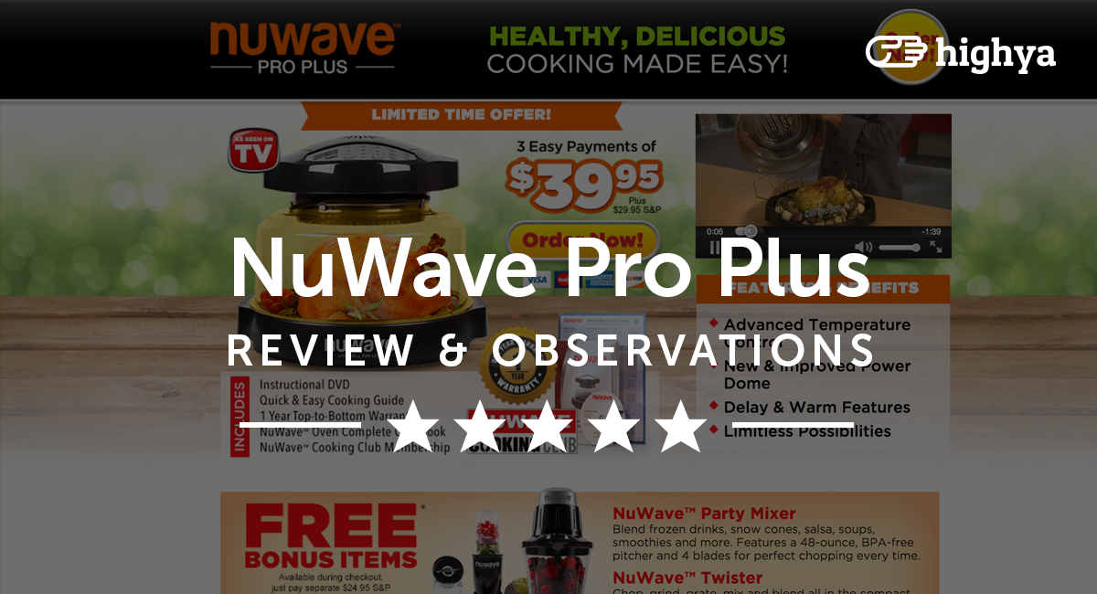 What are some common complaints concerning the Nuwave oven?