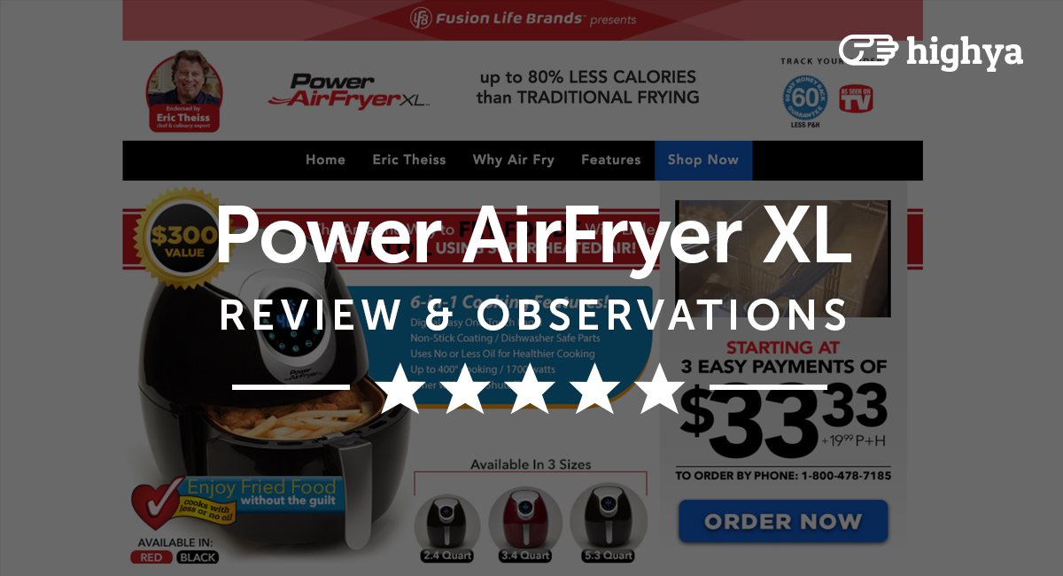 Power Air Fryer XL Reviews - Is it a Scam or Legit?