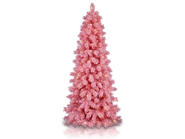 Treetopia Angel Pink Flocked Christmas Tree