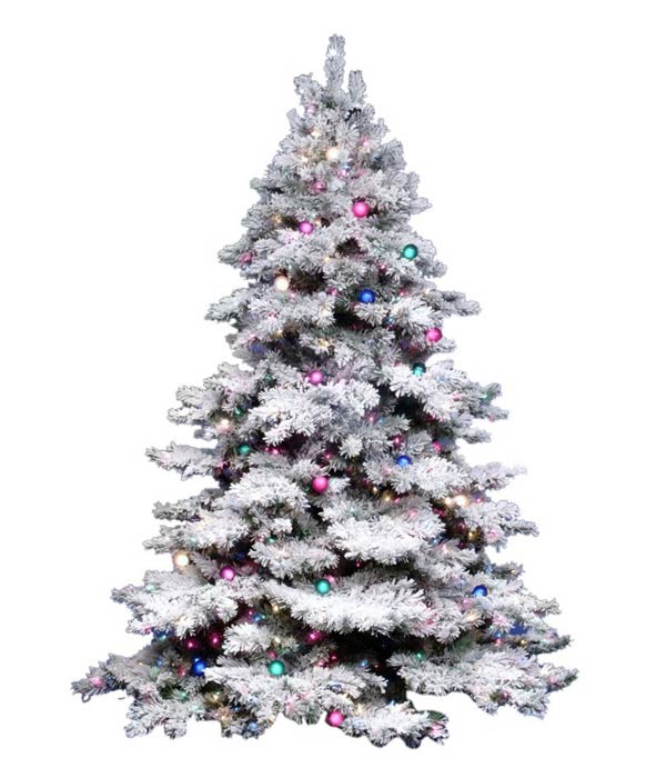 Vickerman Flocked Alaskan Pine Artificial Christmas tree