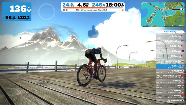 Zwift Course Ride