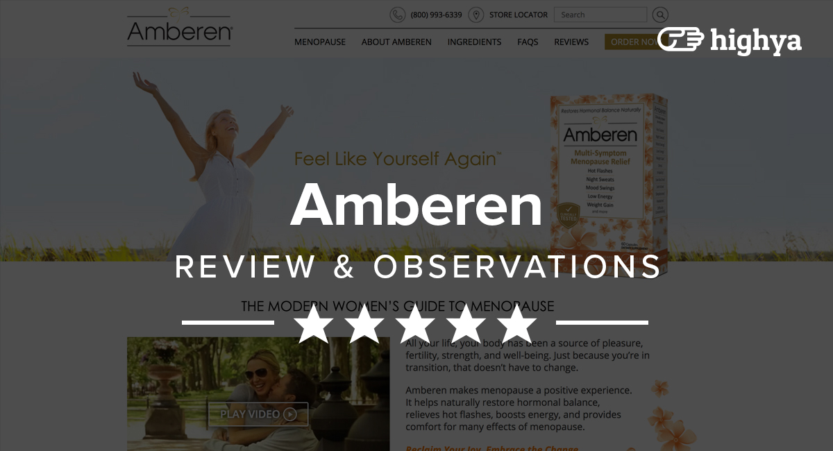 amberen reviews is it