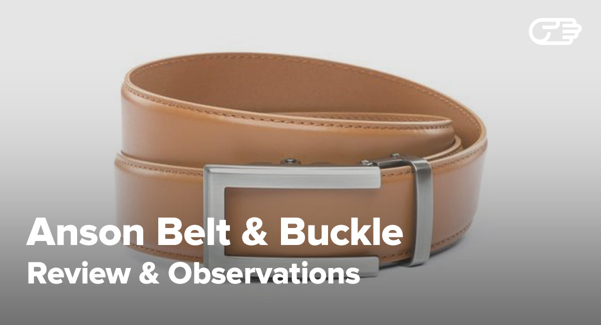 Strap Only Anson Belt /& Buckle Premium Leather Ratchet Belt Strap