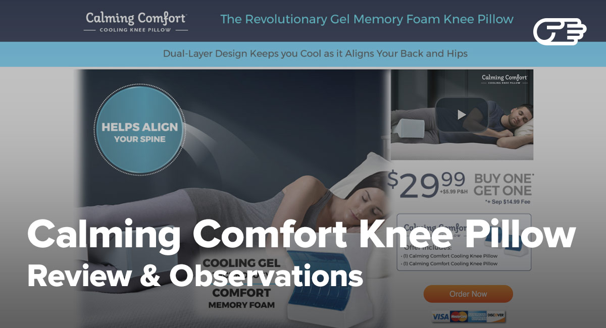 Calming Comfort Knee Pillow Reviews Solution Or Just A Gimmick