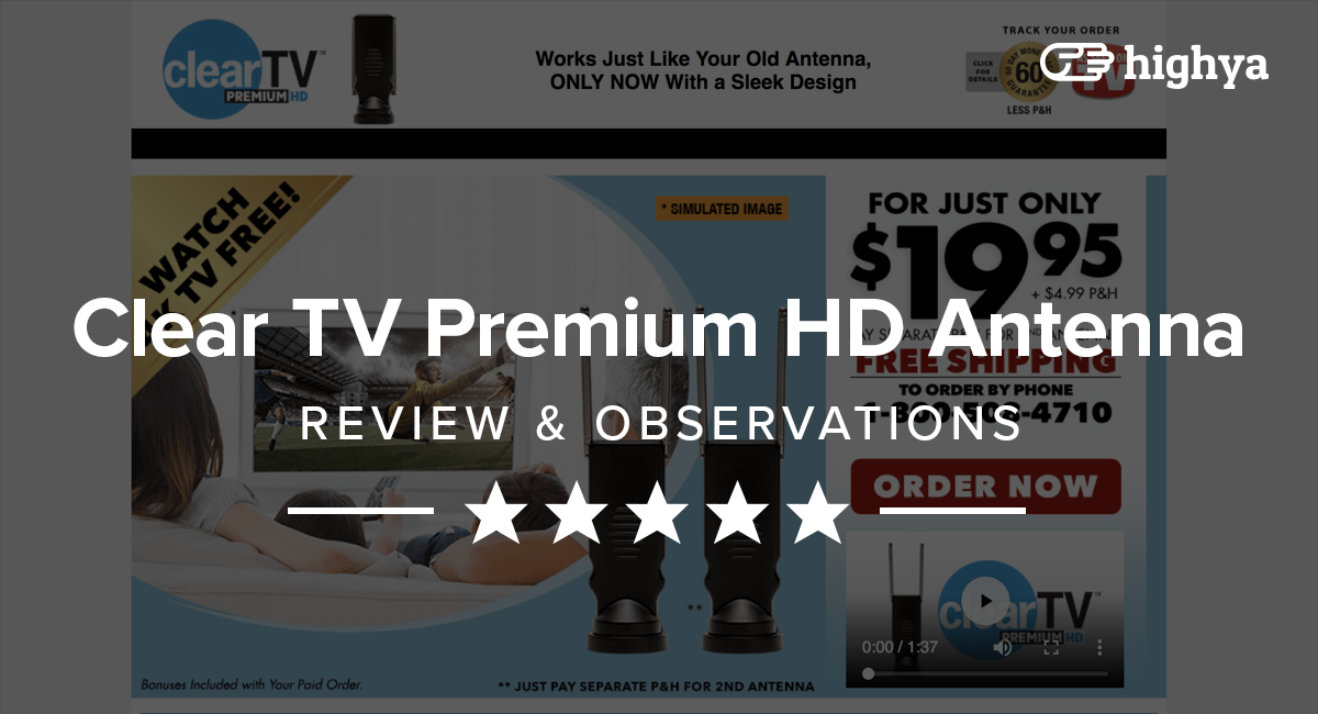 clear tv premium hd antenna
