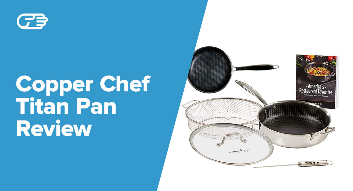 Copper Chef Titan 9.5 inch Round Fry Pan with Lid