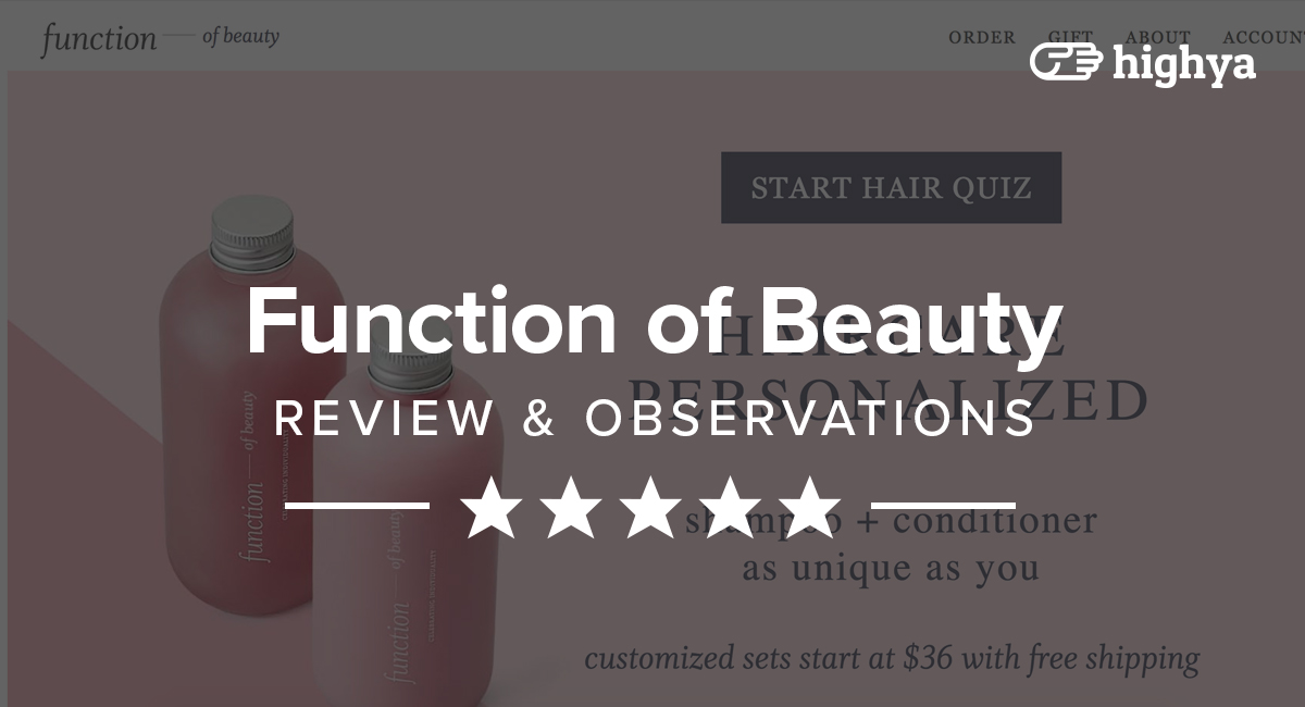 Function of beauty reviews is it worth it 