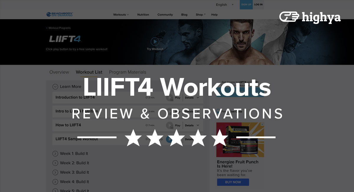 LIIFT4 Workouts Reviews - Hype or Legit?