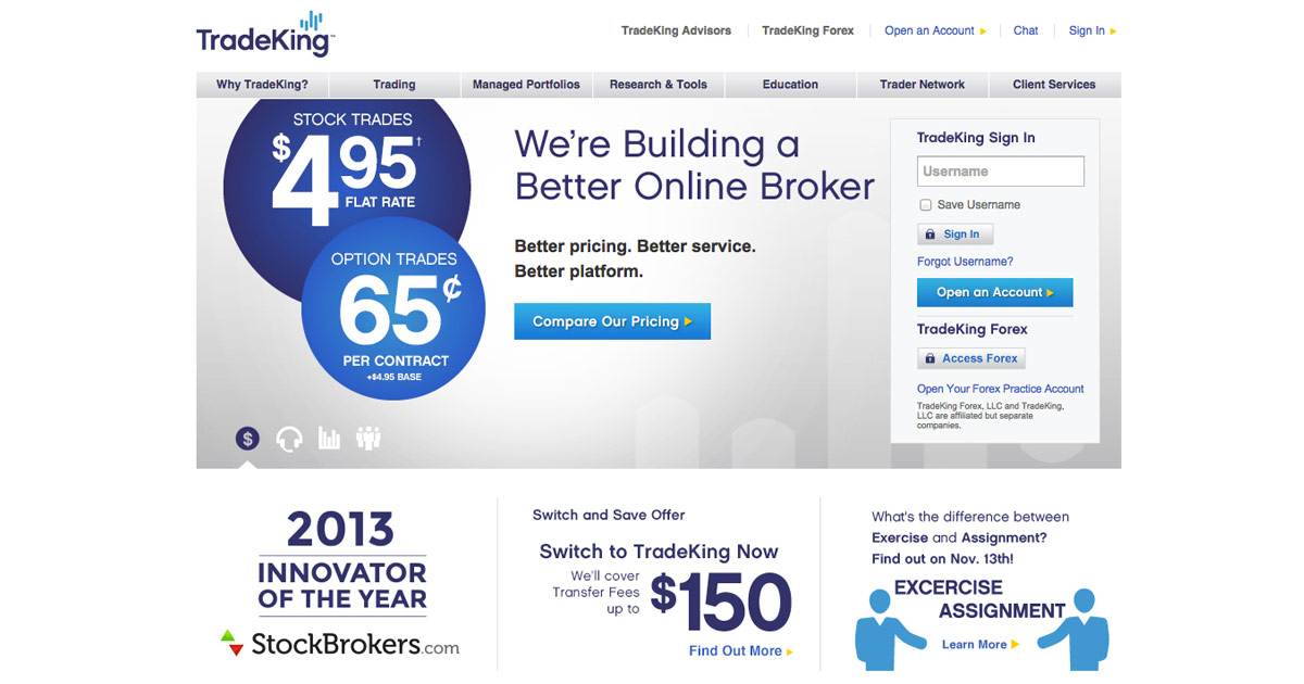 Tradeking options review